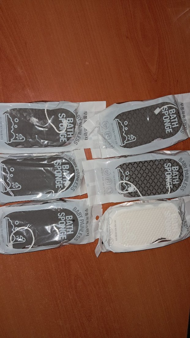 Beyaz ve Koyu Renk Banyo Süngeri 6'lı Paket - Görsel 2