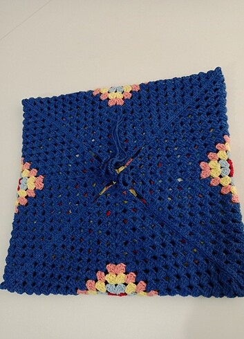 Kırlent kılıfı, tığ işi.. - Görsel 3