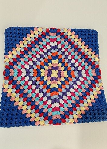 Kırlent kılıfı, tığ işi.. - Görsel 4