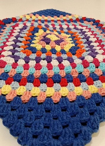 Kırlent kılıfı, tığ işi.. - Görsel 5