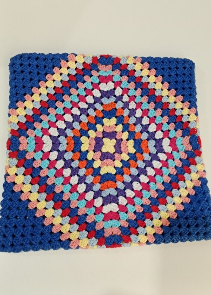 Kırlent kılıfı, tığ işi.. - Görsel 4