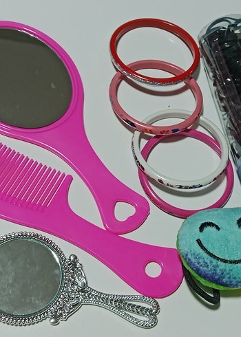 Renkli Elastik Saç Aksesuarları Seti - Görsel 2