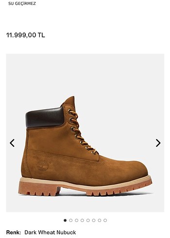 Tarçın rengi Orjinal timberland Süet Erkek Bot 41,5 numara - Görsel 4