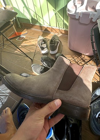 Marcomen hakiki deri süet bot - Görsel 4