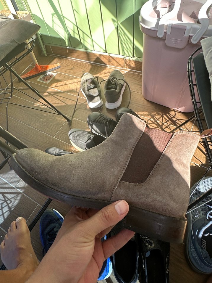 Marcomen hakiki deri süet bot - Görsel 4