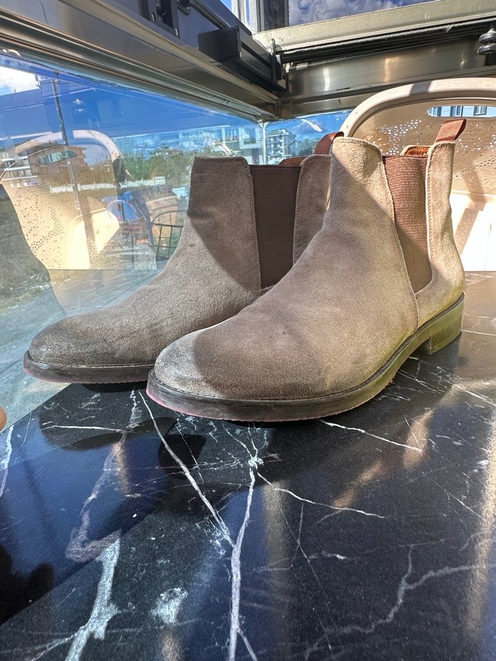 Marcomen hakiki deri süet bot - Görsel 2