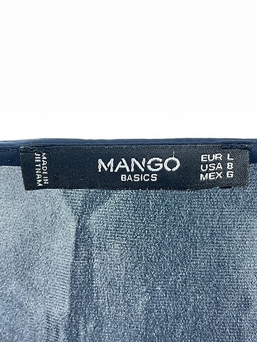 l Beden lacivert Renk Mango Bluz %70 İndirimli.
