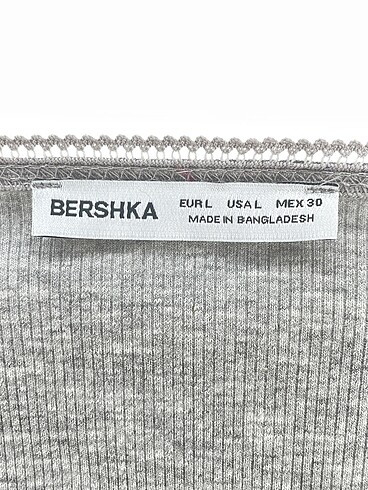 l Beden gri Renk Bershka Bluz %70 İndirimli.