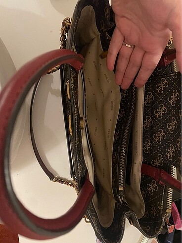 Beden kahverengi Renk Guess Yeni Sezon Çanta Acı Kahve Rengi