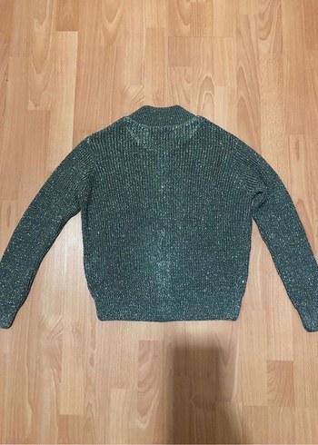 Kadın fermuarlı Triko Hırka - Görsel 2