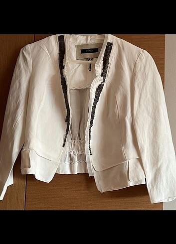 m Beden beyaz Renk İpekyol ceket 