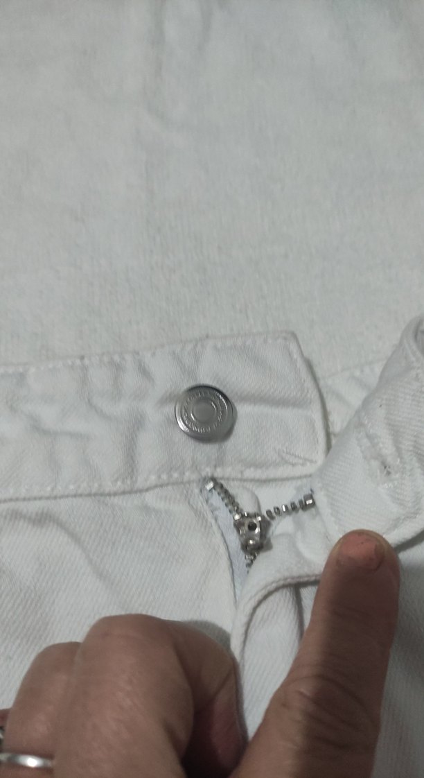 koy şort beyaz kadın - Görsel 4