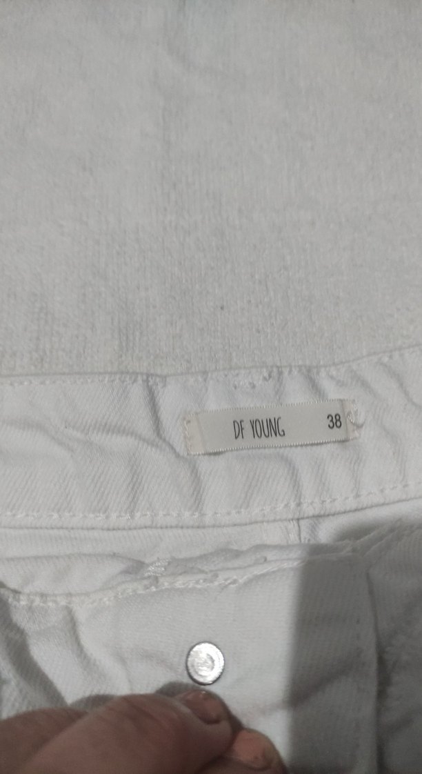 koy şort beyaz kadın - Görsel 5