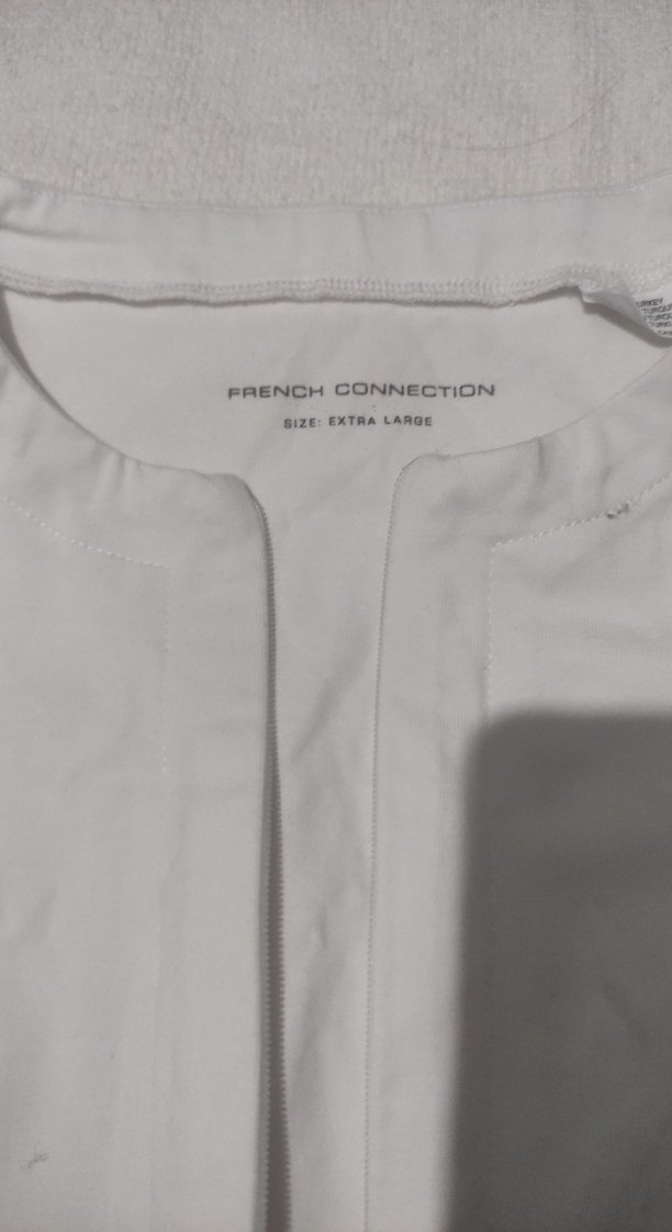 Uzun Kollu Beyaz Keten Kadın Tişört - Görsel 2