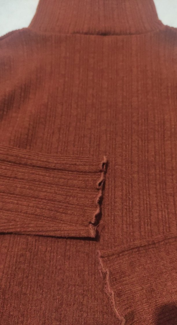 Bordo Kadın Boğazlı Triko Kazak - Görsel 2