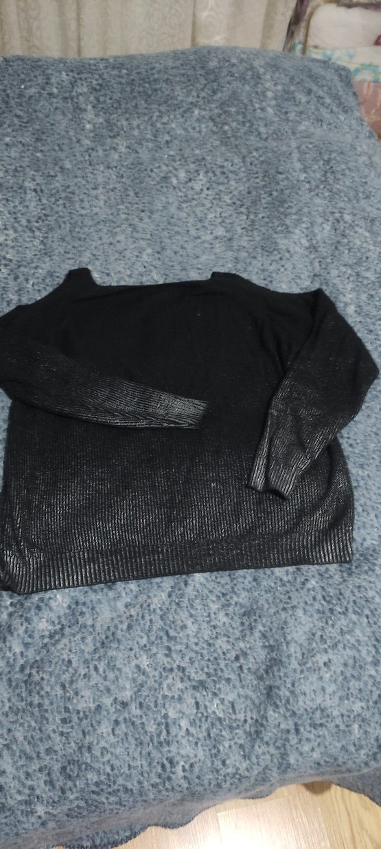 Gri Kadın Triko Uzun Kollu Bluz - Görsel 2