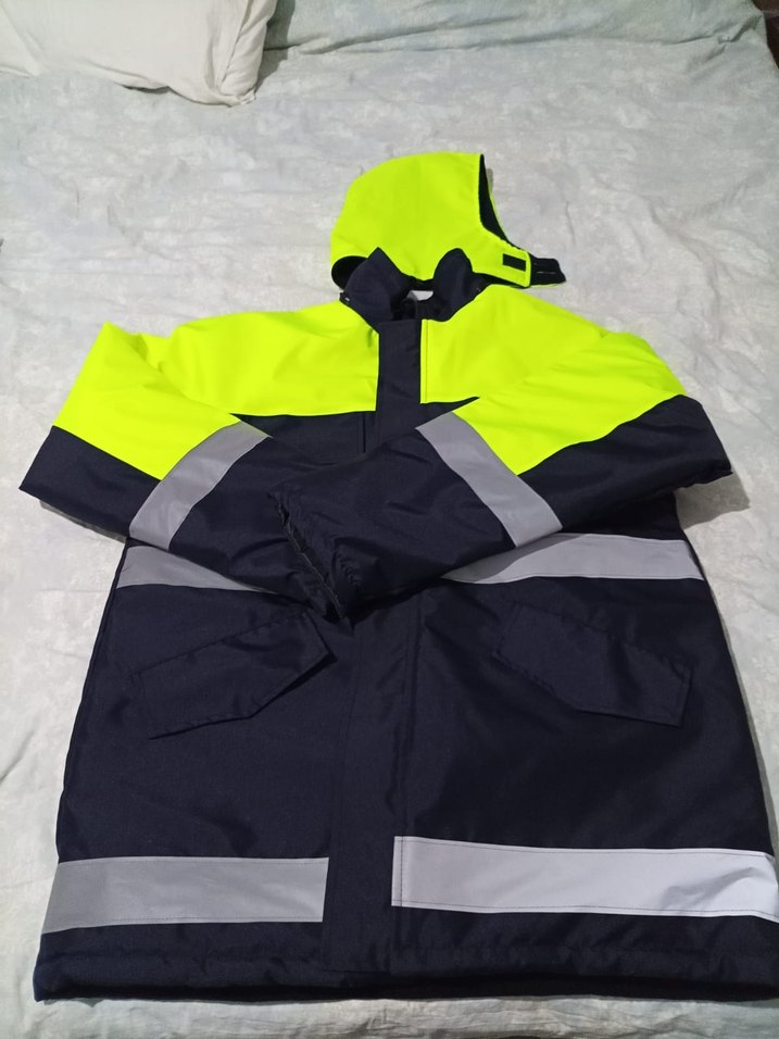 Sarı Siyah Kısa Fermuarlı Street Wear Mont - Görsel 4