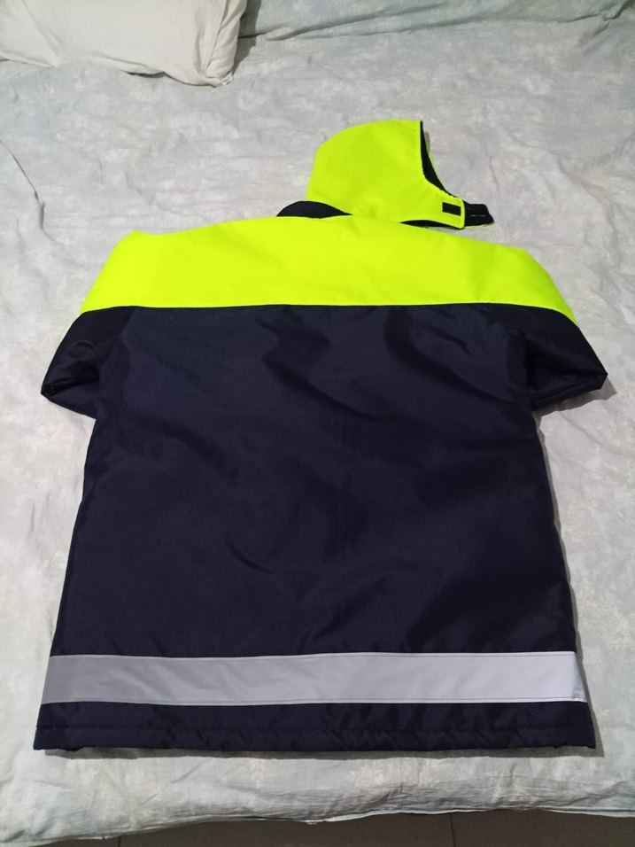 Sarı Siyah Kısa Fermuarlı Street Wear Mont - Görsel 2