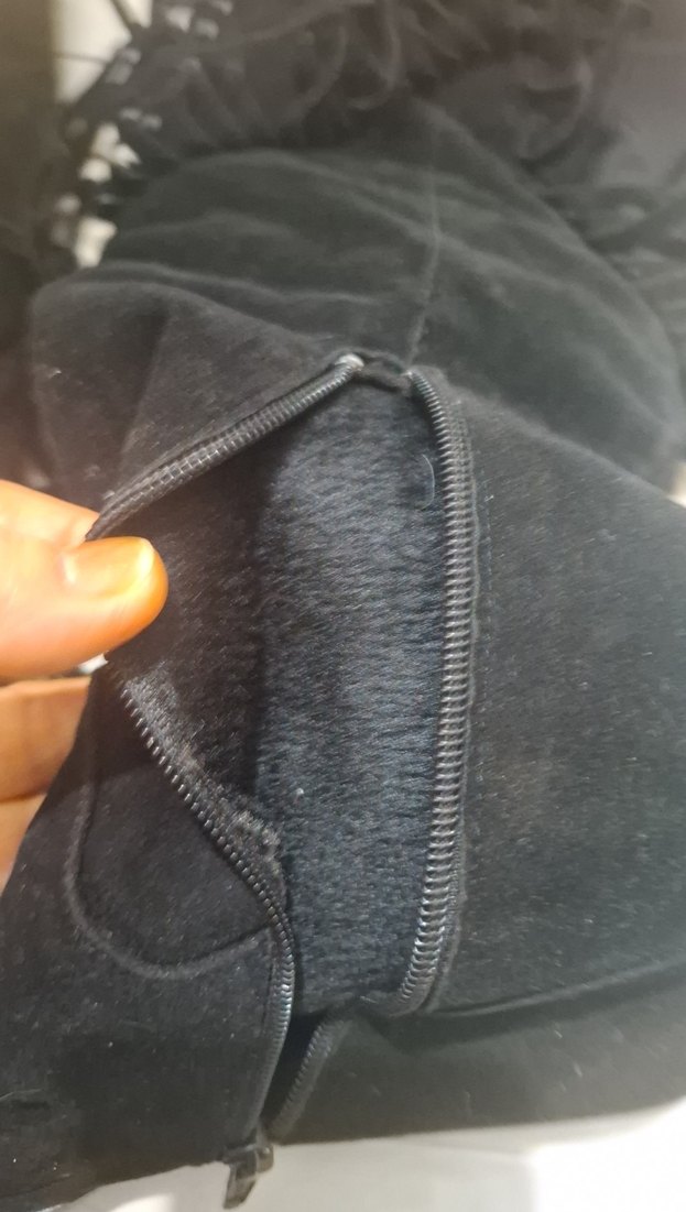 Siyah Süet Püsküllü Dizüstü Gotik Çizme - Görsel 4