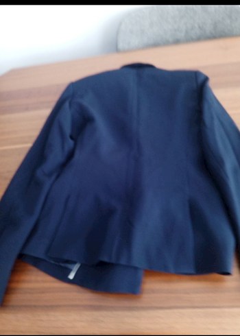 Mango Lacivert Kadın Düğmeli Blazer Ceket