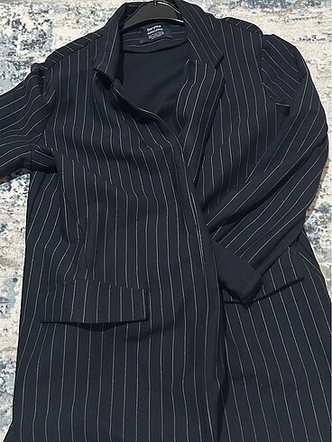 BERSHKA ÇİZGİLİ CEKET - Görsel 2