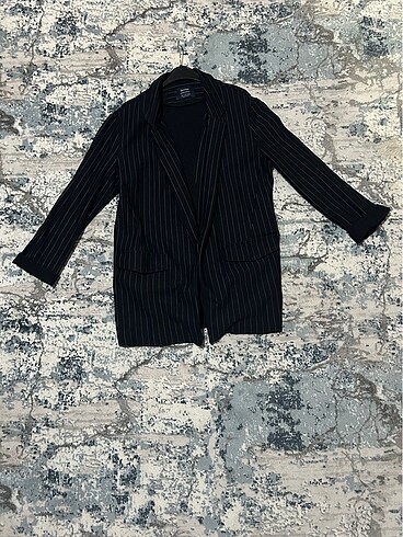 BERSHKA ÇİZGİLİ CEKET - Görsel 9