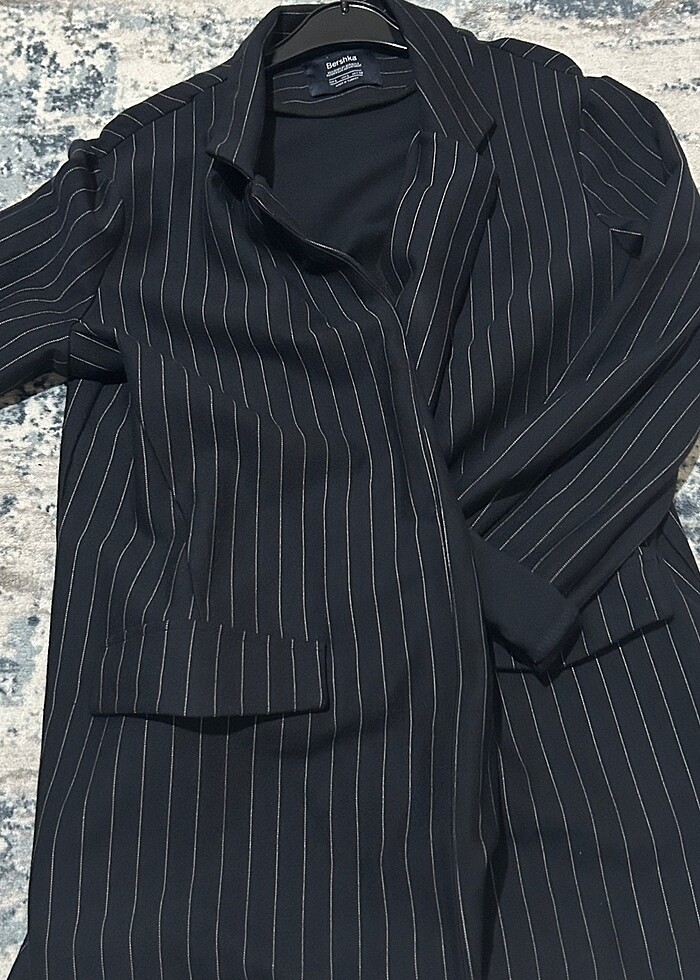 BERSHKA ÇİZGİLİ CEKET - Görsel 2