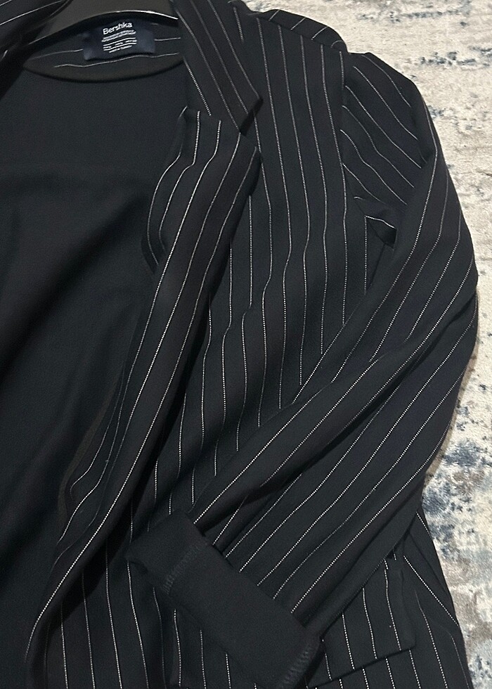 BERSHKA ÇİZGİLİ CEKET - Görsel 3