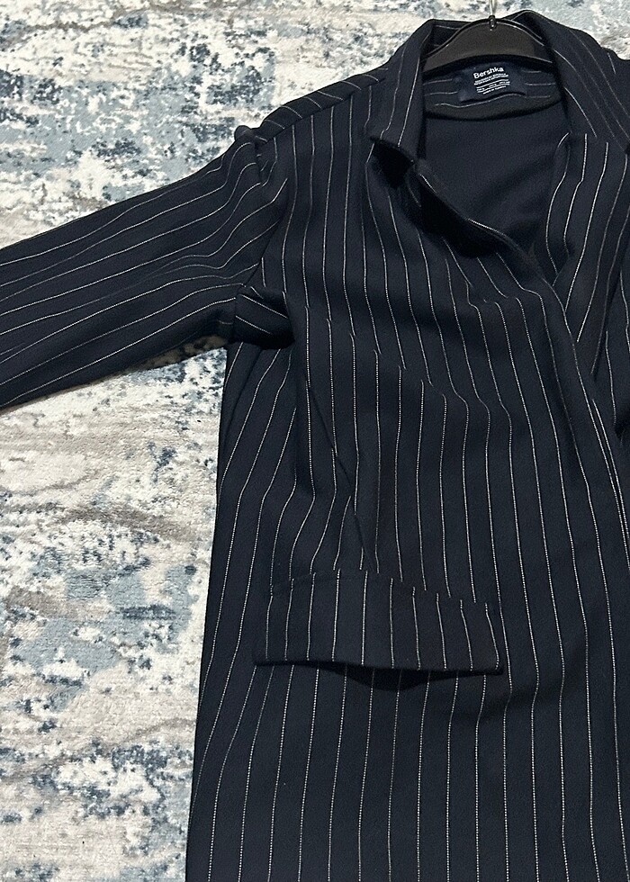 BERSHKA ÇİZGİLİ CEKET - Görsel 4