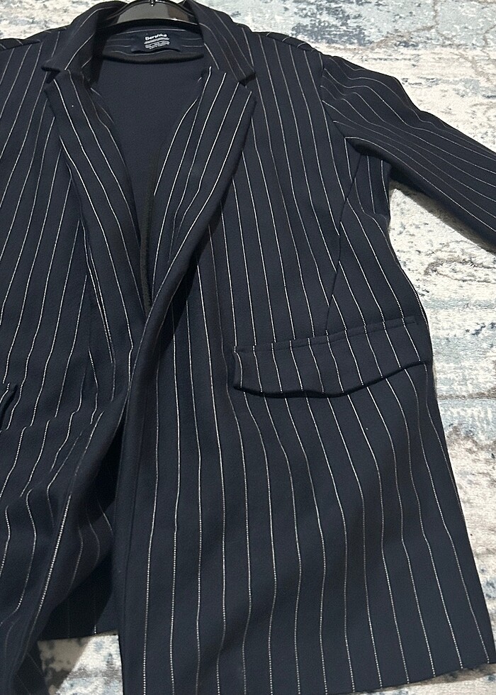 BERSHKA ÇİZGİLİ CEKET - Görsel 5