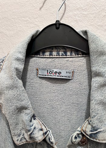 Nakışlı Buz Mavisi Bohem Kadın Denim Ceket - Görsel 3