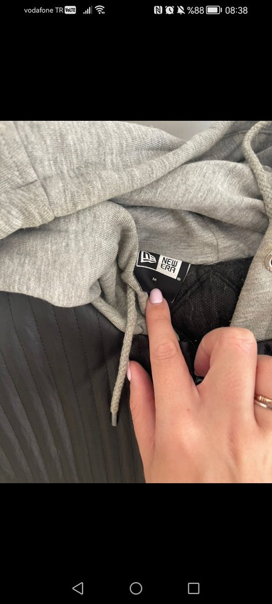 Siyah Dikişli Motosikletçi Tarzı deri mont - Görsel 2