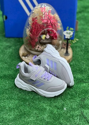 Gri Mor Erkek Çocuk Spor Ayakkabı