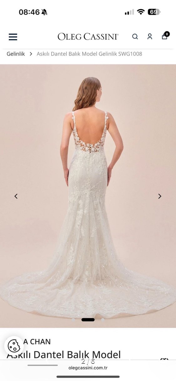 OLEG CASSİNİ BALIK MODEL GELİNLİK - Görsel 4