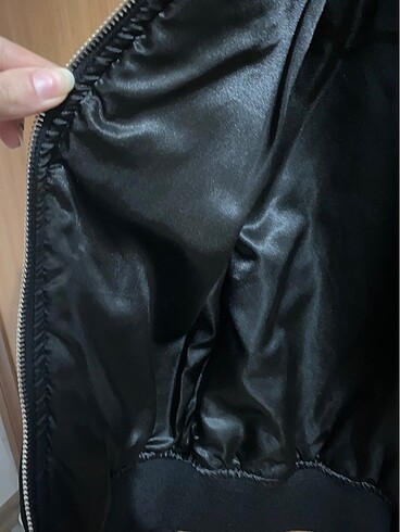 xs Beden Pull and bear crop siyah mont