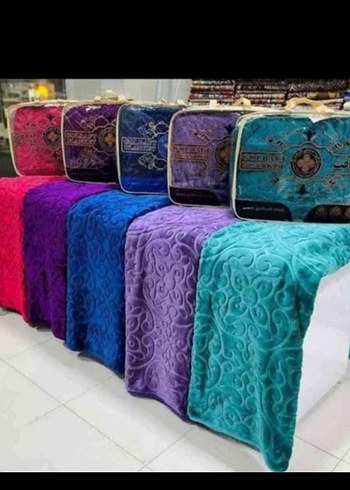 Nakışlı Çok Renkli Battaniye tek kişilik - Görsel 2