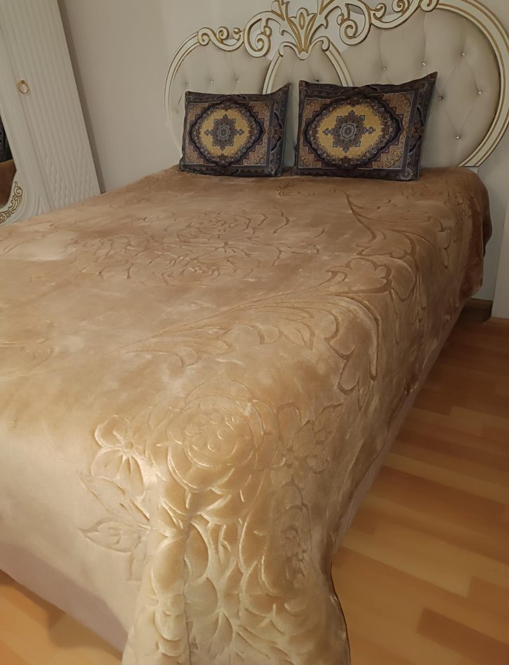 Nakışlı Çok Renkli Battaniye tek kişilik - Görsel 5