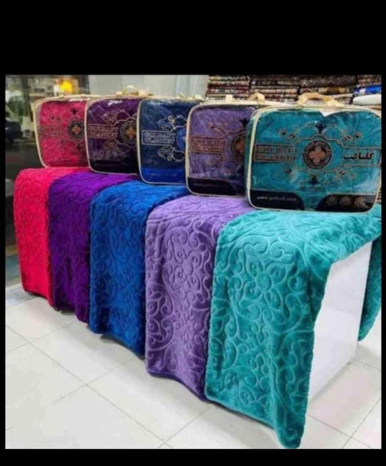 Nakışlı Çok Renkli Battaniye tek kişilik - Görsel 2