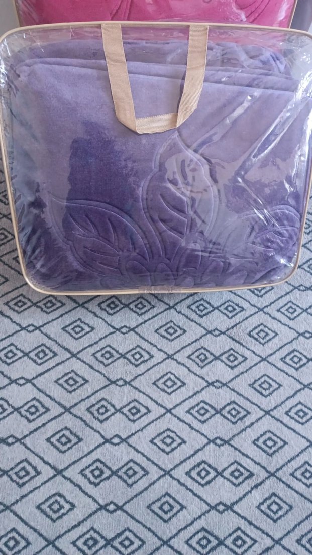 Çok Renkli Nakışlı Battaniye Çift Kişilik - Görsel 3