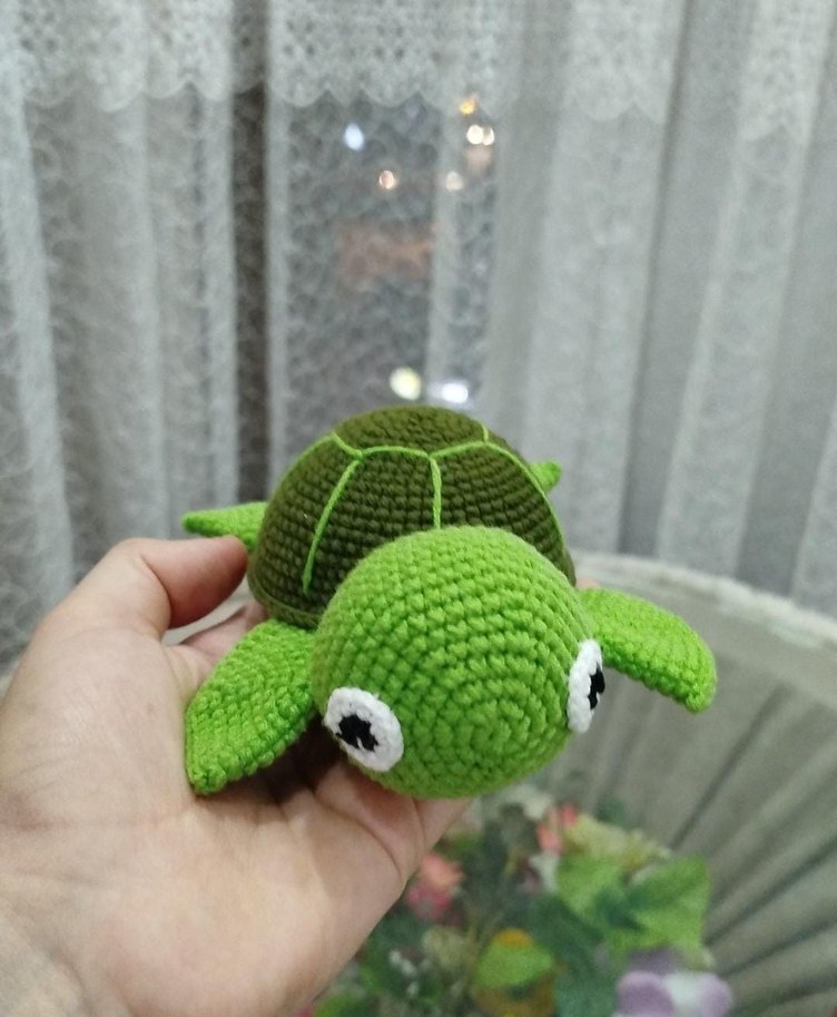 amigurumi Kaplumbağa oyuncak - Görsel 2
