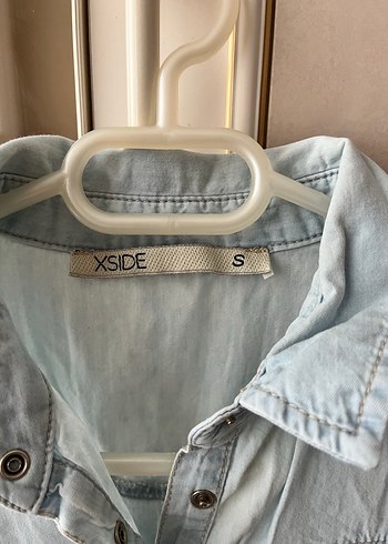 Zara Mavi Denim Midi Elbise