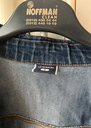 s Beden Mavi Kadın Kot Ceket