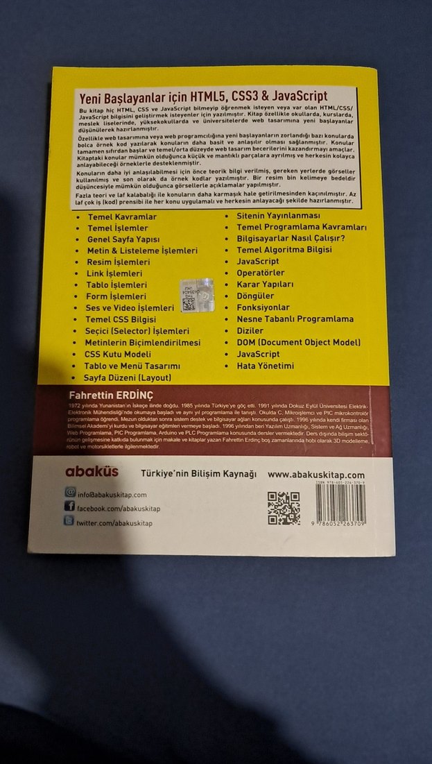 Yeni Başlayanlar İçin HTML5, CSS3 & JavaScript Kitabı - Görsel 2