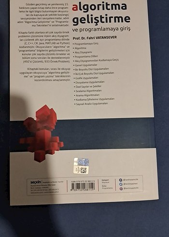 Algoritma Geliştirme ve Programlamaya Giriş Kitabı - Görsel 2