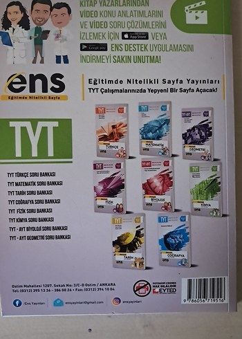 Ens TYT Destek Kimya Soru Bankası - Video Çözümlü - Görsel 2