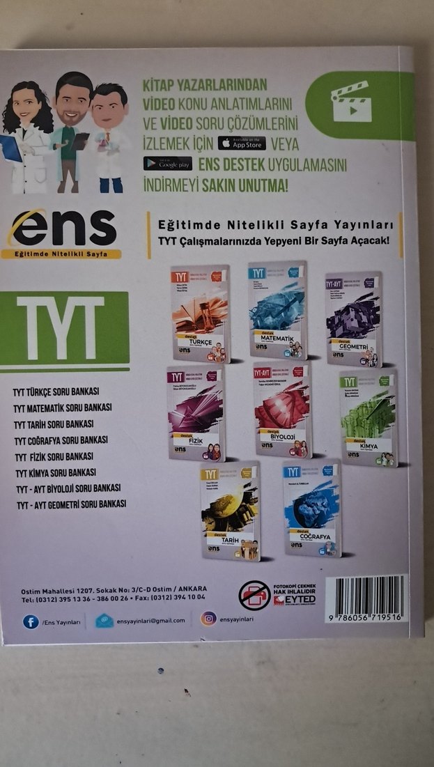 Ens TYT Destek Kimya Soru Bankası - Video Çözümlü - Görsel 2