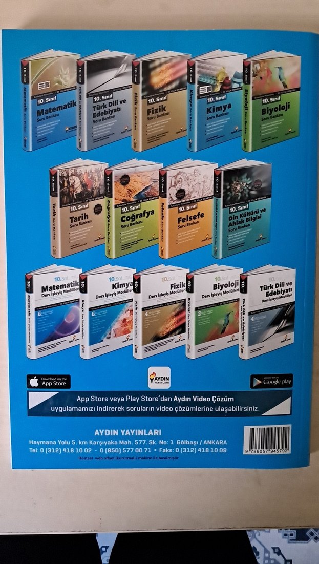 10. Sınıf Matematik Soru Bankası - Aydın Yayınları - Görsel 3