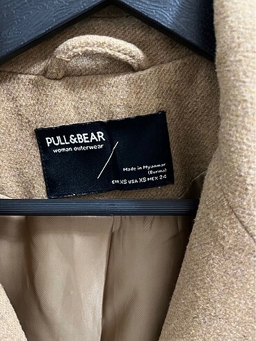 xs Beden Pull and bear kahverengi ceket