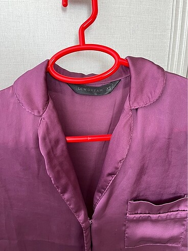 xs Beden mor Renk Lc waıkıkı saten pijama takımı