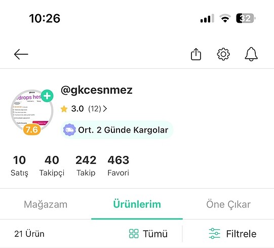 Dolap hesabı